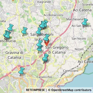 Mappa Via Galileo Galilei, 95027 San Gregorio di Catania CT, Italia (2.56625)