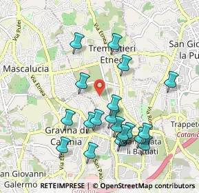 Mappa Via Santa Maria dei Monti Arsi, 95030 Tremestieri Etneo CT, Italia (1.099)