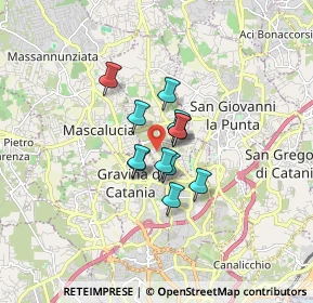 Mappa Via Santa Maria dei Monti Arsi, 95030 Tremestieri Etneo CT, Italia (1.08583)