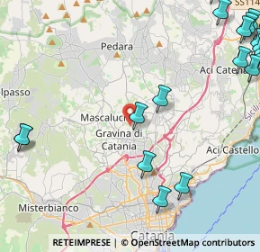 Mappa Via Santa Maria dei Monti Arsi, 95030 Tremestieri Etneo CT, Italia (7.7485)