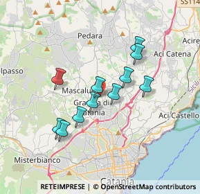 Mappa Via Santa Maria dei Monti Arsi, 95030 Tremestieri Etneo CT, Italia (3.27273)