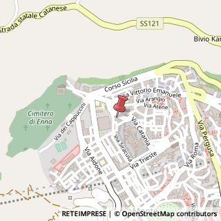 Mappa Via Catania, 13, 94100 Enna, Enna (Sicilia)