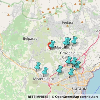 Mappa 95030 San Pietro Clarenza CT, Italia (4.55333)
