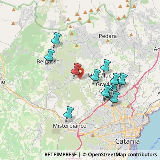 Mappa 95030 San Pietro Clarenza CT, Italia (3.85833)