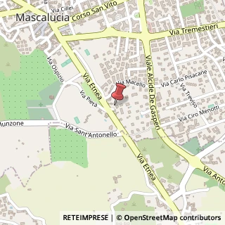 Mappa Via Etnea, 18, 95030 Mascalucia, Catania (Sicilia)