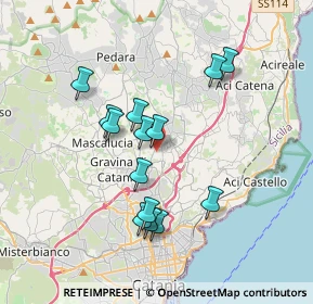 Mappa Via Napoli, 95030 Sant'Agata li Battiati CT, Italia (3.62857)