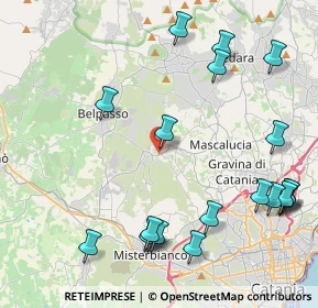 Mappa Via Giuseppe Mazzini, 95030 San Pietro Clarenza CT, Italia (5.91)