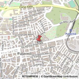 Mappa Via vittorio emanuele 71, 95047 Paternò, Catania (Sicilia)