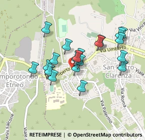 Mappa Via dei Garofani, 95030 San Pietro Clarenza CT, Italia (0.434)