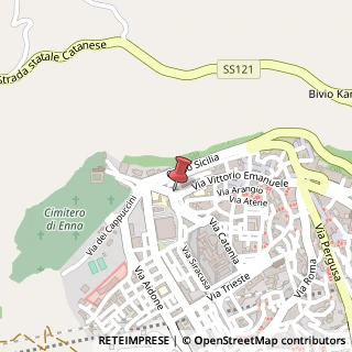 Mappa Via San Francesco D'Assisi, 8, 94100 Enna, Enna (Sicilia)