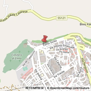 Mappa Corso Sicilia, 20, 94100 Enna, Enna (Sicilia)