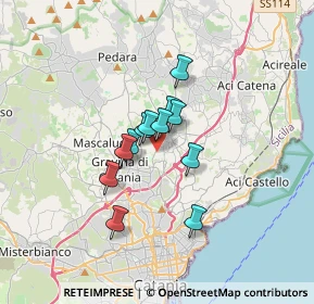 Mappa Via Bologna, 95030 Tremestieri Etneo CT, Italia (2.44667)