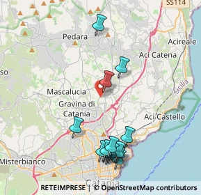Mappa Via Bologna, 95030 Tremestieri Etneo CT, Italia (4.96857)
