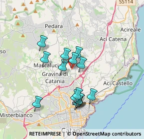 Mappa Via Bologna, 95030 Tremestieri Etneo CT, Italia (3.50533)