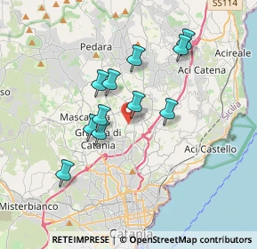 Mappa Via Bologna, 95030 Tremestieri Etneo CT, Italia (3.36091)