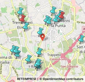 Mappa Via Bologna, 95030 Tremestieri Etneo CT, Italia (1.3185)