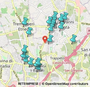 Mappa Via Bologna, 95030 Tremestieri Etneo CT, Italia (1.084)