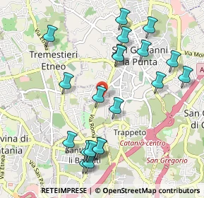 Mappa Via Bologna, 95030 Tremestieri Etneo CT, Italia (1.232)