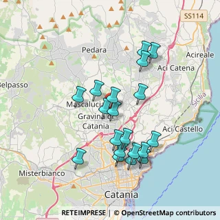 Mappa Vicolo Polifemo, 95030 Tremestieri Etneo CT, Italia (3.92053)