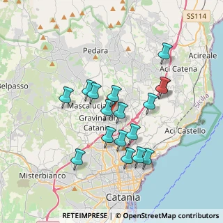 Mappa Vicolo Polifemo, 95030 Tremestieri Etneo CT, Italia (3.62706)