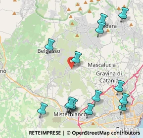 Mappa Via Giuseppe Mazzini, 95040 Camporotondo Etneo CT, Italia (5.764)