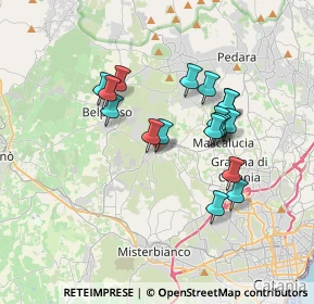 Mappa Via Giuseppe Mazzini, 95040 Camporotondo Etneo CT, Italia (3.40389)