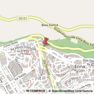 Mappa Via Sant'Agata, 135, 94100 Enna, Enna (Sicilia)