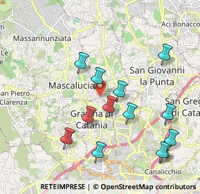 Mappa Via Santa Maria dei Monti, 95030 Tremestieri Etneo CT, Italia (2.32308)