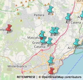 Mappa Via A. de Gasperi, 95030 Tremestieri Etneo CT, Italia (4.8375)