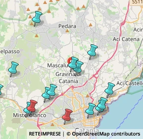 Mappa Via A. de Gasperi, 95030 Tremestieri Etneo CT, Italia (5.70667)