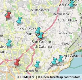 Mappa Via G. Grasso, 95027 San Gregorio di Catania CT, Italia (3.09273)