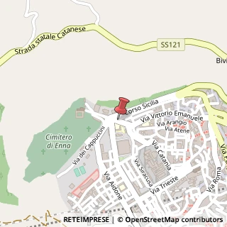 Mappa Via San Francesco D'Assisi, 26, 94100 Enna, Enna (Sicilia)