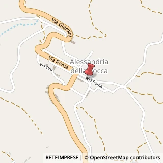 Mappa Via Roma, 185, 92010 Alessandria della Rocca, Agrigento (Sicilia)