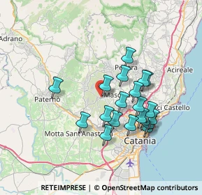 Mappa Via Giuseppe Garibaldi, 95030 San Pietro Clarenza CT, Italia (7.135)