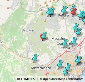 Mappa Via Giuseppe Garibaldi, 95030 San Pietro Clarenza CT, Italia (6.8965)