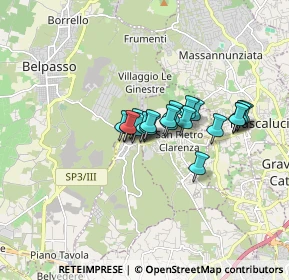 Mappa Via Giuseppe Garibaldi, 95030 San Pietro Clarenza CT, Italia (1.187)