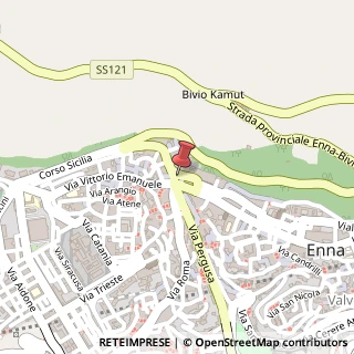 Mappa Via Sant'Agata, 94, 94100 Enna, Enna (Sicilia)