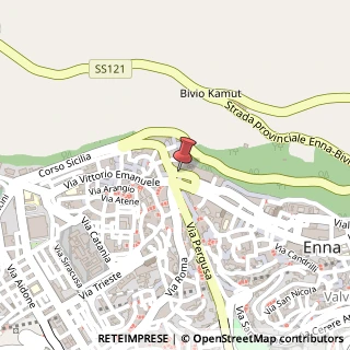 Mappa Via Sant`Agata, 121, 94100 Enna, Enna (Sicilia)