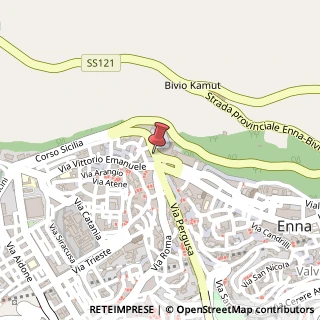 Mappa Via Sant'Agata, 82, 94100 Enna, Enna (Sicilia)