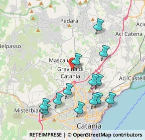 Mappa Via Emanuele Cutore, 95030 Gravina di Catania CT, Italia (4.68846)