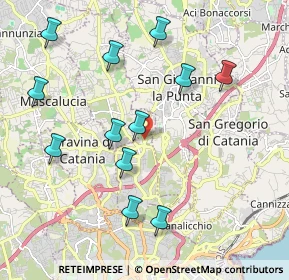 Mappa Via Roma, 95030 Sant'Agata Li Battiati CT, Italia (2.38417)