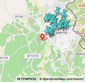 Mappa Via degli Svevi, 95047 Paternò CT, Italia (0.965)