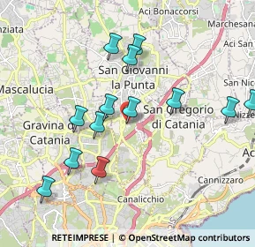 Mappa Via Pablo Picasso, 95037 San Giovanni La Punta CT, Italia (2.17615)