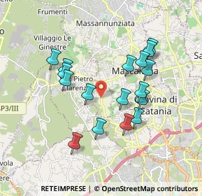 Mappa Via S. Margherita, 95030 San Pietro Clarenza CT, Italia (1.87118)