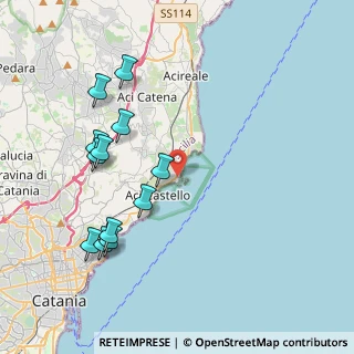 Mappa Via Dietro Chiesa, 95021 Aci Castello CT, Italia (4.87417)