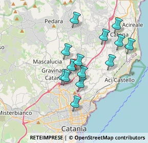 Mappa Via Pensavalle Trappeto, 95037 San Giovanni La Punta CT, Italia (3.455)