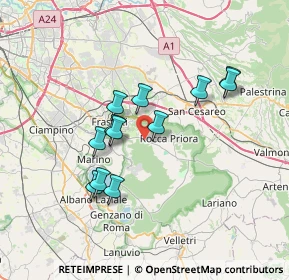 Mappa VIA DI ROCCA DI PAPA 4 E, 00046 Grottaferrata RM, Italia (6.38833)