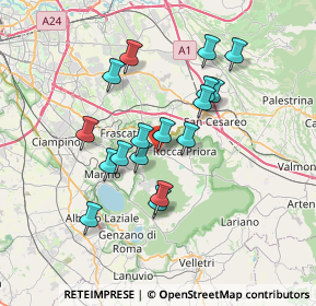 Mappa VIA DI ROCCA DI PAPA 4 E, 00046 Grottaferrata RM, Italia (6.43471)