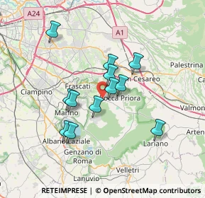 Mappa VIA DI ROCCA DI PAPA 4 E, 00046 Grottaferrata RM, Italia (6.0775)