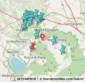 Mappa VIA DI ROCCA DI PAPA 4 E, 00046 Grottaferrata RM, Italia (4.02647)